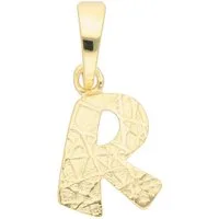 Adelia´s Buchstabenanhänger Buchstabenanhänger R 333 Gold (8K), Goldanhänger Buchstabe R