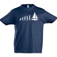 Urban Backwoods Print-Shirt Sailing Evolution Kinder T-Shirt Game Sport Sports Segeln Regatta Boot (1-tlg) Segler Skipper Segelboot Segelschiff