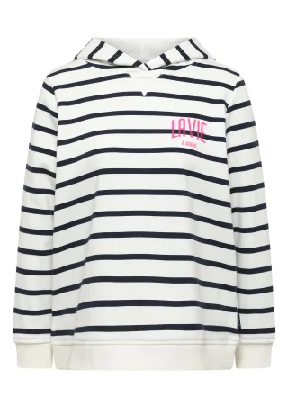 CECIL - Sweatshirt mit Kapuze und Chestprint universal blue - Gr. - L