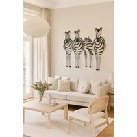 moebel-direkt-online Wanddekoobjekt Zebrafamilie