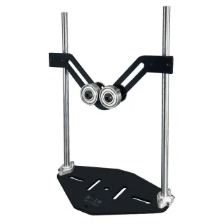 V-Shaped Circular Tube Rotation Frame 100kg Load Capacity High Carbon Steel Adjustable Design Smooth Bearings Stable Bas