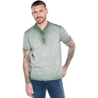 emilio adani T-Shirt Herren Henley T-Shirt, Dunkelgruen