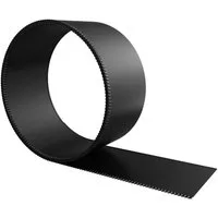 FIVMEN Rasenkante Beetbegrenzung aus Metall Schwarz 5m/10m/15m/20m Beetumrandung, Verzinkt Rasenbleche Mähkante Flexible Rasen Umrandung, 15cm Hoch