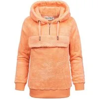 REPUBLIX Kapuzenpullover VALENTINA Damen Teddy Sweatjacke Plüsch Hoodie Pullover Windbreaker