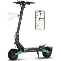 HITWAY E-Scooter H11 ABE, 2×1800W Doppelmotor, 10" mit Straßenzulassung Elektroroller, 20 km/h, (mit Schutzblech), bis zu 130km, NFC/Blinker/APP, Faltbar