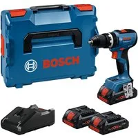 Bosch Professional Akku-Schlagbohrschrauber »GSB 18V-65«, Inkl. 2x Akku ProCORE 18V 4,0Ah, in L-BOXX 136
