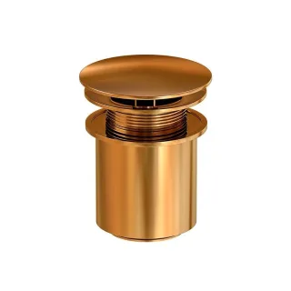 Steinberg Serie 100 Ablaufgarnitur mit Druckverschluss (mit Überlauf), rose gold, 100 1692 RG 100 1692 RG