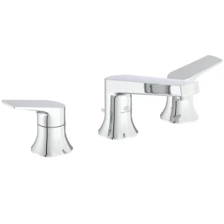 Ideal Standard 3-Loch-Waschtischarmatur LaDolceVita m.Ablaufgarnitur Chrom, BD661AA BD661AA