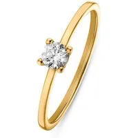 CHRIST Fingerring CHRIST Damen-Damenring 375er Gelbgold Zirkonia, Zirkonia