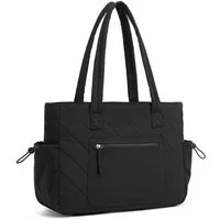 Miss Lulu Shopper Tasche Damen Groß Gesteppte Puffer Tote Bag 15,6 Zoll Laptoptasche
