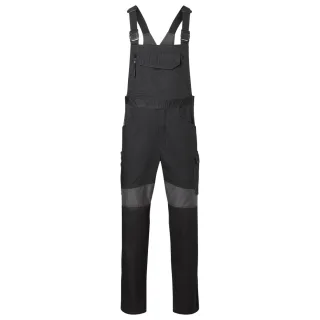 KÜBLER REFORCE Latzhose - Langgröße schwarz/dunkelgrau 48L - 3260 3342-9998-48L