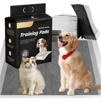 NANIPETS Hundematte Trainingspad für Hunde Welpenunterlagen, Superabsorbierendes & Auslaufsichere Aktivkohle-Hunde-PIPI-Pads, 45 x 60 cm Extra Große Pet Pads, Packung mit 50