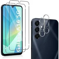 SmartUP Displayschutzglas 2X Schutzglas für Samsung Galaxy A16 4G/5G Panzerfolie Display Kamera für Für Samsung Galaxy A16 4G / 5G, kompletter Rundumschutz