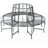 Outsunny Gartenbank Baumbank im geschmackvollen Design