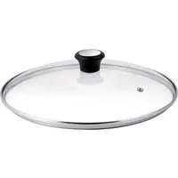 Tefal Deckel 280975, wärmeisolierter Griff, Dampfauslassventil, Edelstahlrand, Ø 24 cm