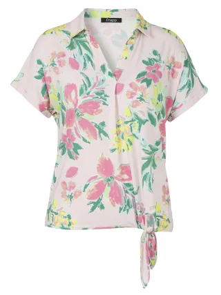 Frapp - Bluse Kragen ohne Arm lotus multicolor - Gr. - 46