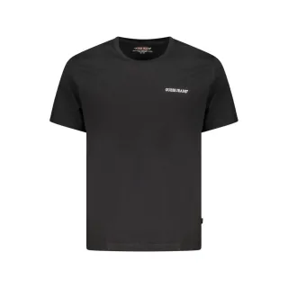 Guess Jeans Schwarzes Baumwoll Herren T-Shirt