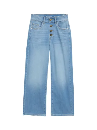 Tom Tailor - TTNELMA CULOTTE Jeans clean light stone blue denim - Gr. - 27/28