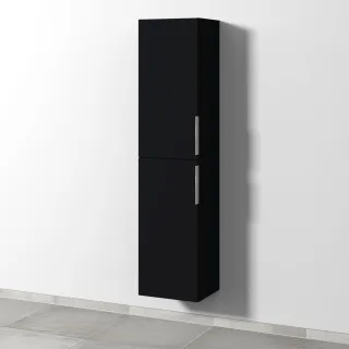 Sanipa 3way Hochschrank mit 2 Türen, Schwarz-Matt UF09408