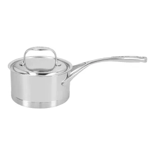 Demeyere Atlantis 7 Stieltopf mit Deckel 14 cm, 18/10 Edelstahl, Silber