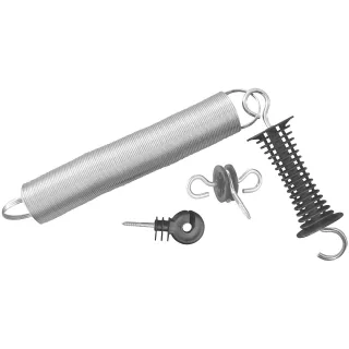 Kerbl Torgriff-Set komplett inkl. Ring- und Torgriffisolator schwarz - 44945