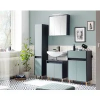 welltime Waschbeckenunterschrank Lovis, Waschbeckenunterschrank, Made in Germany, B: 56 cm Solide Verarbeitung - Dieses Produkt ist in Deutschland gefertigt