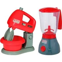 Happy People Kinder-Haushaltsset Standmixer und Mixer mit Topf, mit Licht- und Soundeffekt