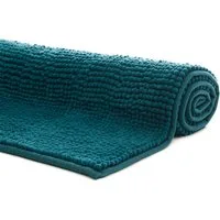 liebling Badematte, Fußbodenheizung geeignet, Polyester, rechteckig, Antirutsch-Beschichtung, sehr Saugfähig, Größe: 50x70 cm, petrol