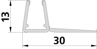 Kermi 3505 1x Anschlagdichtung, Länge: 2000 mm, 6034771 6034771