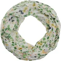 MIRROSI Loop Damen Schal mit Blümchen-Muster Weich, Schlauchschal, (zweimal um den Hals wickelbar, ca.45x75cm), Damen Halstuch ideal für Frühling, Sommer oder Herbst