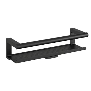 Cosmic Architect s+ Seifenkorb mit Glasabzieher 35,5x11,5x9CM, SOFT BLACK (schwarz matt), 2353648 WJC235A0048036