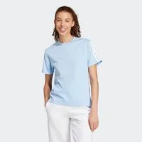 adidas Sportswear T-Shirt ESSENTIALS 3-STREIFEN COTTON klassische 3-Streifen an den Ärmeln, ohne Verschluss