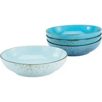 CreaTable Schale NATURE COLLECTION, Steinzeug, (Set, 4-tlg), Servierschale, Naturfarben, Ø 22,5 cm