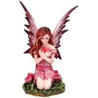 Figuren Shop GmbH Fantasy-Figur Elfen Figur - Meile mit Herz - Liebesfee Fantasy Dekoration Dekofigur