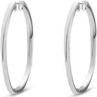 JETTE Paar Creolen JETTE Damen-Creolen 925er Silber rhodiniert (Paar), TWISTED