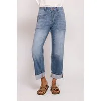 Zhrill Weite Jeans KARLI Jeans mit Aufschlag, aus Baumwollmischung mit Elasthan