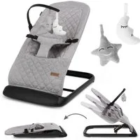 COIL Babywippe Baby Bouncer, Babyschaukel, Schaukelstuhl, 3-Stufen-Verstellung, Anti-Rutsch-Elemente, ergonomische Polsterung