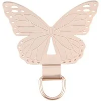 Wigento Smartphone-Hülle Für Smartphones Schmetterling Metall Lanyard Befestigungsring Gold