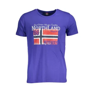 Norwegen 1963 Blau Baumwolle Herren T-Shirt
