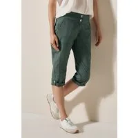 CECIL Caprihose Style New York Sommerhose mit Knopfdetails am Bund