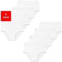 Fashionschmiede Taillenslip Damen Slips aus 100% Baumwolle im 4er & 8er Pack mit Stretchbund (Packung, 8-St., 8er-Pack) 100 % Baumwolle, elastischer Bund & atmungsaktiver Baumwollzwickel