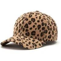 LK Trend & Style Baseball Cap Leo Design (100 % Baumwolle schöner weicher Feincord) One Size