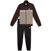 PUMA Trainingsanzug POLY COLORBLOCK SUIT (2-tlg), zweiteiliges Set, mit Reißverschluss am Oberteil, aus Polyester