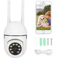 Diyarts Video-Babyphone, Packung, WLAN-Überwachungskamera, 360° WLAN-Kamera mit 1080P, Zwei-Wege-Audio, Vollfarb-Nachtsicht & App