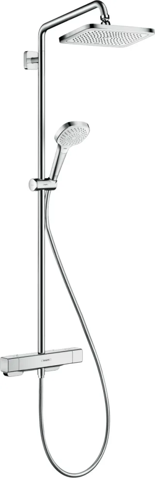 Hansgrohe Showerpipe Croma E 280 1jet chrom mit Brausethermostat, 27630000 27630000