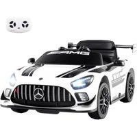 COSTWAY Elektro-Kinderauto, Belastbarkeit 25 kg, Mercedes AMG Elektroauto, 12V Kinderauto