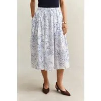 Gant Midirock FLORAL PRINT PULL ON SKIRT geblümt, mittlere Leibhöhe