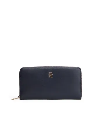 Tommy Hilfiger - Geldbörse mit TH-Monogramm blau - Gr. - OS