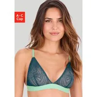 s.Oliver Bralette-BH Clemence ohne Bügel aus graphischer Spitze in transparenter Optik, Dessous