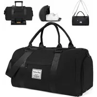 wohnTRAUM24 Reisetasche Sporttasche wasserdicht Handgepäck-Taschen mit Nassfach & Schuhfach, Travel Gym Tasche Fitnesstasche mit Schultergurt für Herren Damen